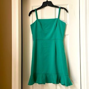 French Connection Whisper Frill Hem Dress